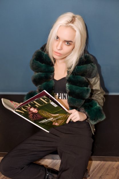 Кожаная куртка с мехом
